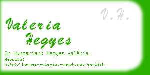 valeria hegyes business card