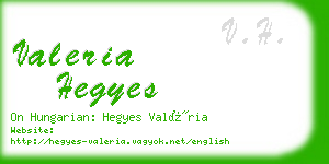 valeria hegyes business card